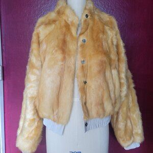 Urban Outfitters Faux Fur Bomber Jacket